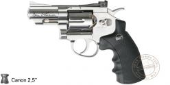 Revolver 4,5 mm CO2 ASG Dan Wesson - Nickelé - Plombs