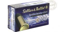 Munitions 22 Lr - SELLIER & BELLOT - Standard LRN Club - 2 x 50