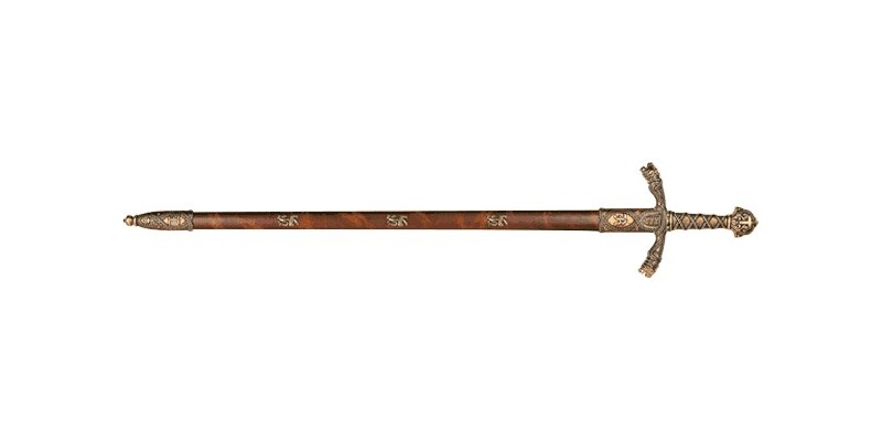 DENIX - Richard Lionheart sword - brown scabbard