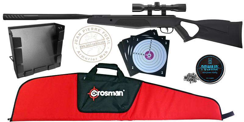 Pack carabine à plomb CROSMAN Fire NP 4.5 mm (19,9 joules) - PROMO