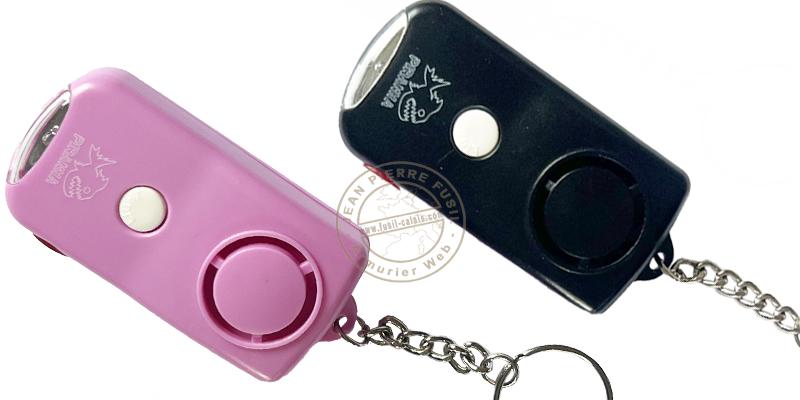 Porte-clef Panic Alarm 5 PIRANHA - Alarme 120 Décibels et lampe LED