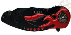 JKR - Folding knife Hell black and red