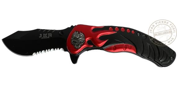 JKR - Folding knife Hell black and red