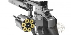 Kit Revolver 4,5 mm CO2 ASG Dan Wesson 6'' - Nickelé (3 joules) - PROMOTION