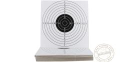 Set of 100 white paper targets Elite Airgun - 17 x 17 cm