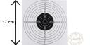 Set of 100 white paper targets Elite Airgun - 17 x 17 cm