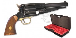 Revolver PIETTA Remington 1858 Acier Cal. 44 - crosse quadrillée + valise - Canon 5,5''