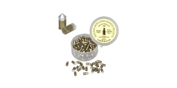 Balles métal coniques (dorées) 4,5mm  150