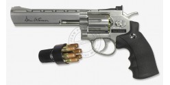 ASG Dan Wesson 6'' CO2 revolver - .177 bore - Nickel plated (3 joules) - Pellets