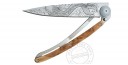 DEEJO TATTO knife 37g - FISH motif - Juniper wood