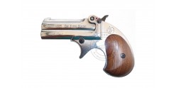 Pistolet alarme KIMAR - Derringer nickelé Cal. 6mm