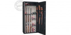 14 guns with scope cabinet safe + safe box + removable shleves- INFAC Sentinel