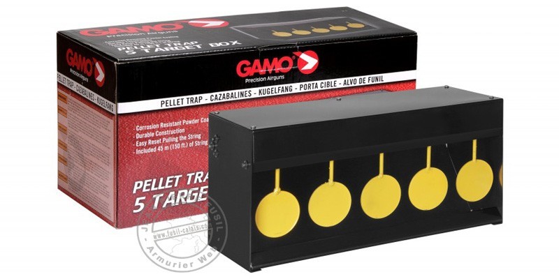GAMO - 5 cibles pivotantes - Rocker gris et jaune