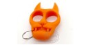 Cat key ring knuckle-duster - Orange