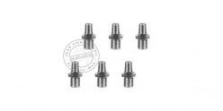 6 stainless steel nipples for black powder replicas PIETTA