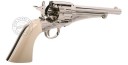 Revolver à plombs 4.5mm CO2 REMINGTON 1875 - Canon 6'' - Nickelé  (3 Joules)