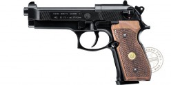 Pistolet 4,5 mm CO2 UMAREX - BERETTA 92 noir  - crosse bois (3,5 joules)