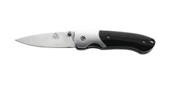 Couteau PUMA-TEC - Manche acier inox et aluminium noir