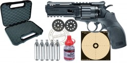 Kit revolver 4,5 mm BB CO2 UMAREX UX Tornado (2,5 Joules) - PACK PROMO NOEL