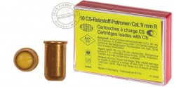 9 mm CS gas revolver cartridges  10