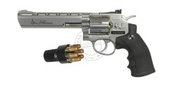 ASG Dan Wesson 6'' CO2 revolver kit - Nickel - .177 bore (3 joules) - PROMO NOEL