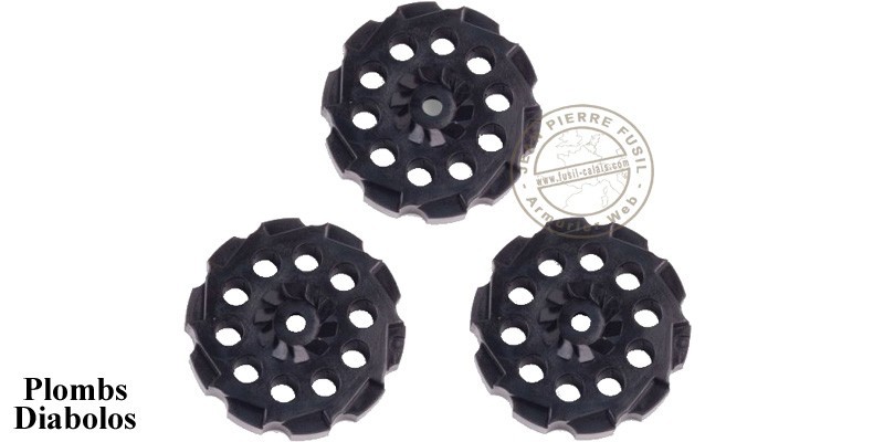 CROSMAN - Set of 3 cylinders for revolver CO2 Vigilante .177